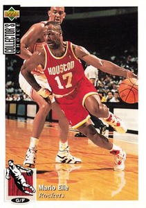 Mario Elie 1994 Collector's Choice #217 Houston Rockets