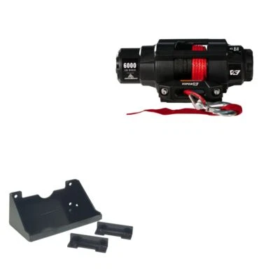 Viper 6000lbs V3 Winch Red Rope With Mount For Kawasaki Mule PROFXR 2018-2020 - Image 1 of 3