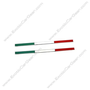 Juego de 2 insignias de bandera italiana pequeño Ferrari F8 - Imagen 1 de 4