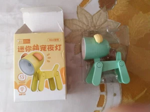 Mini LED Night Light Cute Animal Pet Light Cartoon Folding Table Lamp | Dog - Picture 1 of 2