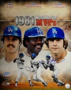 Steve Yeager Hand Signed Autographed 16x20 Photo 1981 Ron Cey Pedro Guerrero - Picture 1 of 1