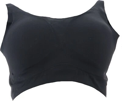 Rhonda Shear 2Pc Lace Back Body Bra Rem Pads Black White Burgundy L NWOT (269) - Image 1 of 4