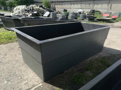 R 4100 360x120x100 koiteich gartenteich gfk teich becken PRODUZENT! FRACHTFREI - Bild 1 von 4