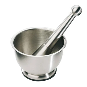 MORTERO DE ACERO INOXIDABLE MARCA BOJ - Imagen 1 de 1