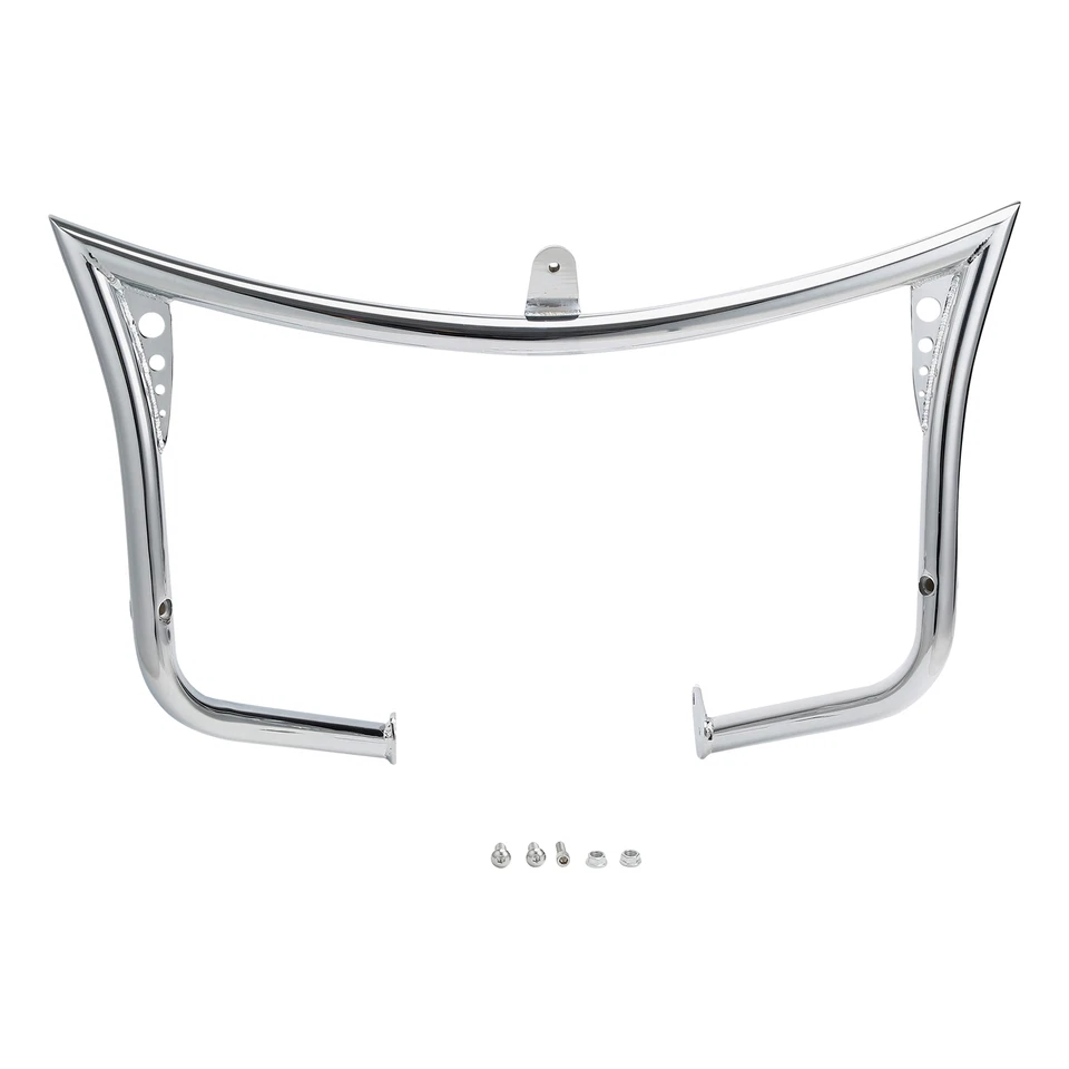 Barra de choque protectora de motor cromada apta para Harley Electra Street Road Glide 1997-2008 Foto 1 de 4