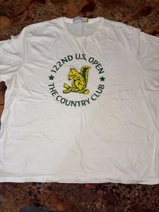 US OPEN collection t shirt 2xl 122nd The Country Club golf white * read - Picture 1 of 7
