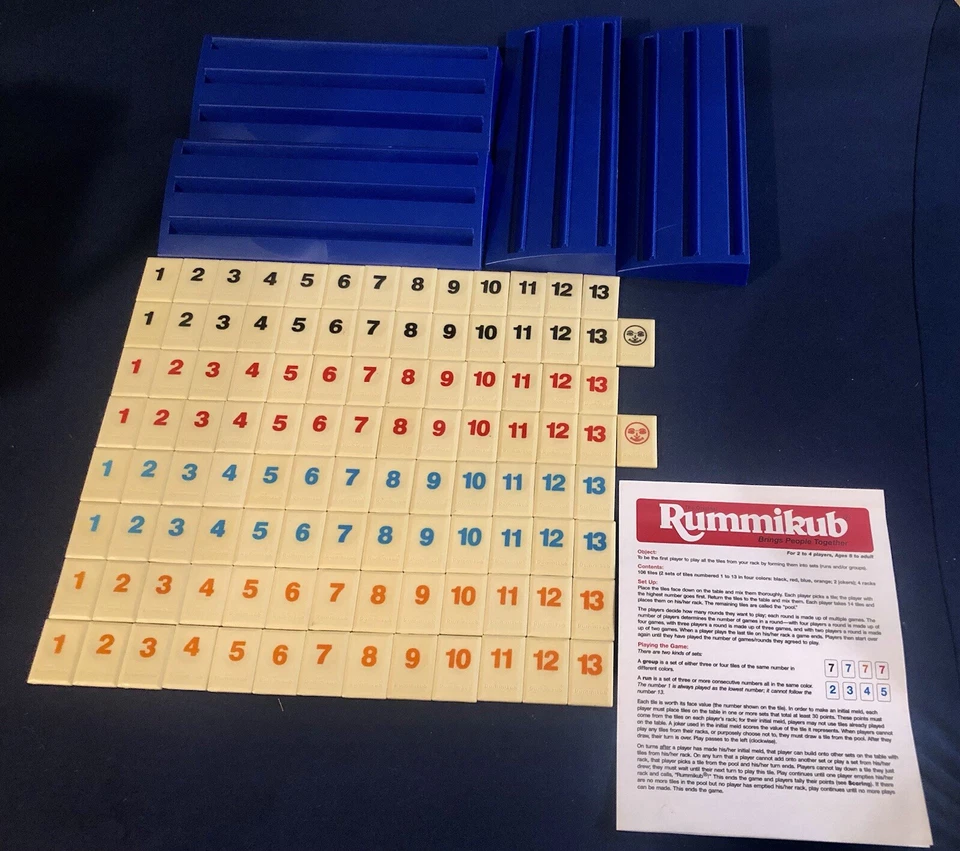 The Original Rummikub Juego Clásico Completo Pressman 2-4 Jugadores 2015 #0400K Foto 1 de 1