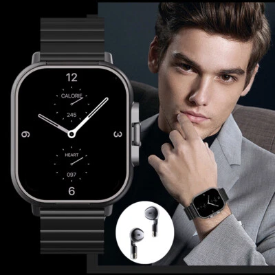 Wireless Headphones Bluetooth Smart Watch Touch Screen Bluetooth Call Bracelet - Image 1 of 4