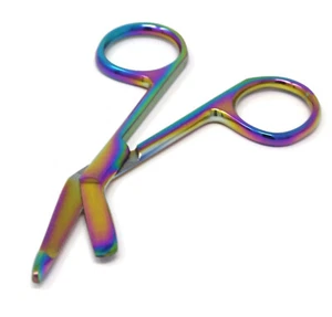 Lister Bandage Scissors 3.5" Multi Color Surgical Instruments Stainless Steel - Picture 1 of 8