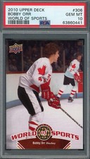 Bobby Orr 2010 Upper Deck World of Sports Hockey Card #306 Graded PSA 10