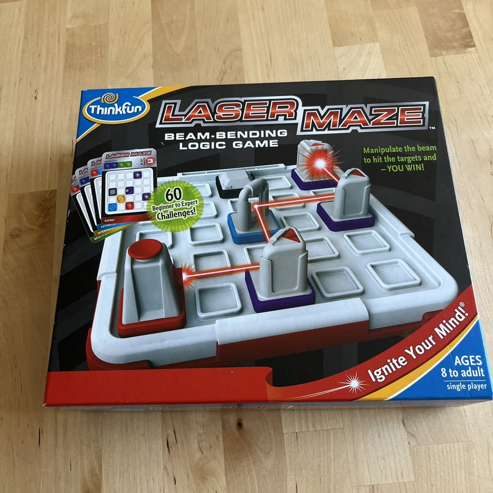 LASER MAZE Award Winner Beam Bending Logic Game Complete Batteries Included - Image 1 of 4