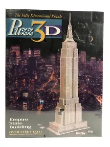 Vintage 1994 MB Puzz 3D Empire State Building 902 Pieces NEW 3ft Tall Difficult - Picture 1 of 5
