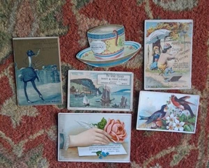 Vtg Antique Victorian Ad Trade Card Ludington Grand Rapids Michigan Paper Lot - Picture 1 of 6