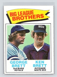 1977 Topps #631  Big League Brothers - George Brett / Ken Brett BLB