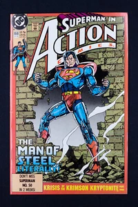 Superman in Action Comics #659 (DC, 1990) Krisis Krimson Kryptonite - High Grade - Picture 1 of 2