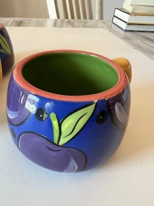 Tazza da caffè Starbucks PEFI COSTA RICA 2006 Royal Blue Art tazza prugna 12 oz - Foto 1 di 2
