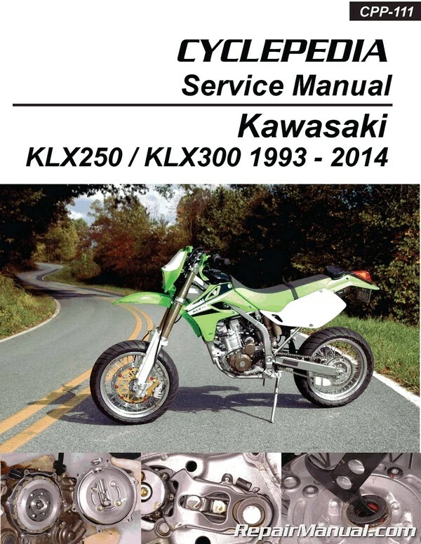 Kawasaki KLX250 y KLX300 1993-2014 manual de reparación de motocicleta CPP-111 Foto 1 de 1
