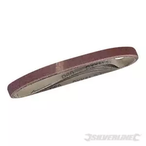Nastri abrasivi 10 x 330 mm in ossido di alluminio per levigatrici a nastro silv - Foto 1 di 7