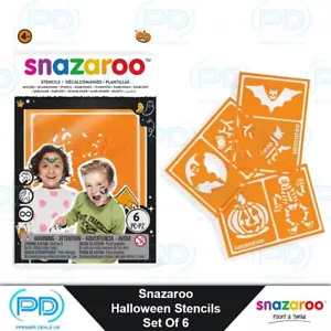 Snazaroo Face Painting Stencils 6 Designs For Boys & Girls Face Paint Make Up - Picture 1 of 1