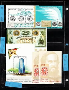 BRAZIL - SMALL LOT OF NH MODERN SOUVENIR SHEETS. Sc$75+ - Picture 1 of 2