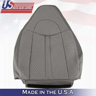 2003 to 2014 Fits Chevy Express 3500 Van Driver Top Cloth Seat Cover Gray - Image 1 of 4