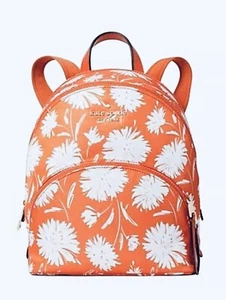 Kate Spade Backpack Karissa Nylon Medium Orange Floral WKR00450 NWT $279 Retail - Picture 1 of 5