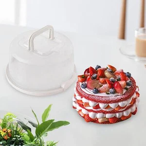 Kuchenbehälterpfanne für Cupcakes, Muffins Dessert Kuppel Lebensmittelqualität Kuchenhalter - Bild 1 von 8