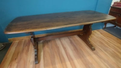 Vintage Old Colonial Ercol Refectory Dining Table - Image 1 of 4