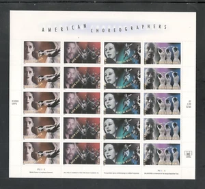 Sc # 3840-3843~ Full Pane ~ 37 cent Amer Choreographers (FREE COMBINED SHIPPING) - Picture 1 of 1