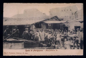 cartolina isola di FAVIGNANA manifattura tonno 3 - Picture 1 of 1