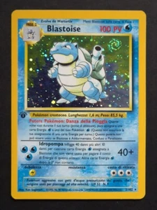 Blastoise 2/102 Holo SWIRL π Set Base 1 Edition Prima Edizione Italiano - Foto 1 di 10