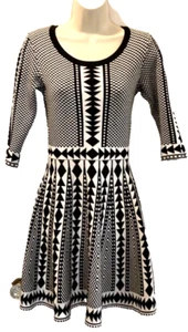 Nina Leonard Small 3/4 sleeve knit sweater dress 24-393-1 - Picture 1 of 9