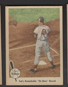 1959 FLEER TED WILLIAMS #76 ""EN BASE"" RÉCORD EX/COMO NUEVO" - Imagen 1 de 1