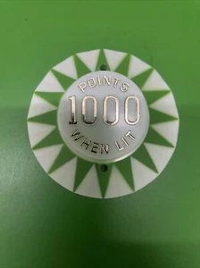 Bally Pinball Machine Pop Bumper Cap VERDE Star 1000 PUNTOS CUANDO SE ENCIENDE - Imagen 1 de 1