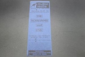 Altes Konzertticket - The Schramms und FSK - Muffathalle München - 4.7.1995 - Imagen 1 de 2