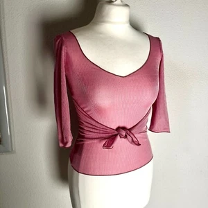 Armani Collezioni sexy scollatura scollo a V profondo elasticizzato morbido top elasticizzato IT38 XS - Foto 1 di 8