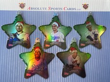 2021 Topps Holiday Ornament Lot X 5 | MOOKIE BETTS BIEBER TORRES PEREZ