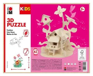 Marabu KiDS 3D Holzpuzzle Feenhaus, 43 Teile, ca. 21 x 23 cm - Bild 1 von 1
