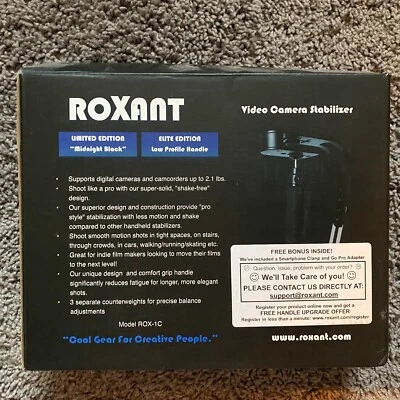 Roxant Pro Video Camera Stabilizer Midnight Black Limited Elite Edition ROX-1C - Image 1 of 2