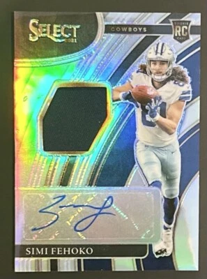 2021 Panini Select Rookie Signature Memorabilia Simi Fehoko RPA /199 #RSM-SFE - Image 1 of 3