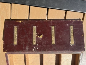 Vintage Durand Chicago Countertop 4 Brand Brown Cigarette Display Case - Picture 1 of 12