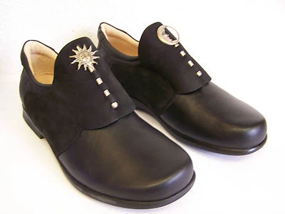 Think! Schuh Pensa Classiker schwarzer Slipper Sonne Mond + Baumwollschuhbeutel - Bild 1 von 4