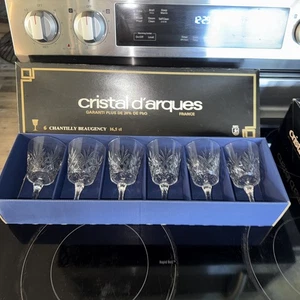 6 Bicchieri Cristal D'Arques Crystal 16,5 Cl Cristallo Nuovi Scatola Aperta - Foto 1 di 5