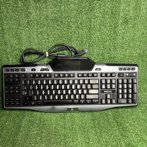 Clavier gaming filaire Logitech G510 RGB LED rétroéclairé LCD Y-U0010 testé fonctionnel - Photo 1/6