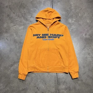 Billie Eilish Sweatshirt M Orange Hit Me Hard Soft Tour Zip Up Hoodie Tour Merch - Bild 1 von 12