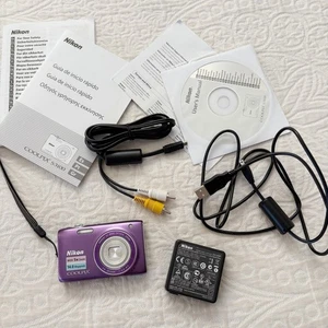 Nikon Coolpix S3100 kompakte Digitalkamera (14 MP, lila) - Bild 1 von 9