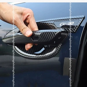 For Mazda CX-30 2020-2024 ABS Carbon Fiber Car Door Handle+Door Bowl Trim Cover - Picture 1 of 6