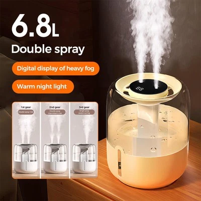 6.8L Humidifier Cool Mist Air Purifier for Home Baby Bedroom Plant Quiet Indoor - Image 1 of 4