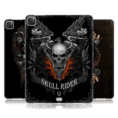 HEAD CASE DESIGNS SKULL BIKERS GEL CASE & WALLPAPER FOR APPLE SAMSUNG KINDLE - Image 1 of 4