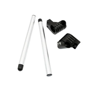 Handlebar Clip On Ons Silver 293mm Fits For Kawasaki Ninja 300 2013-2017 - Picture 1 of 22